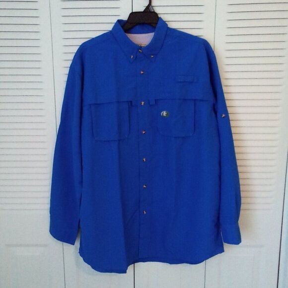 NWOT L.L.BEAN MEN'S XL TALL VENTED MESH BUTTON SHIRT Outdoor Camping Fishing - Picture 2 of 11